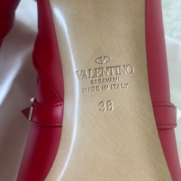 Valentino Short Boots (Bootie) - Red Size 38 New in Box - Picture 9 of 14